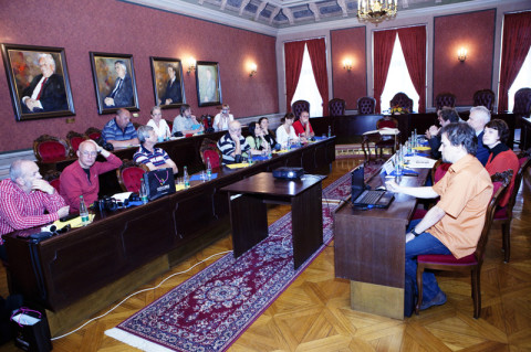 Českí novinári v priestoroch Historickej radnice mesta Košice, foto: Tomáš Čižmárik