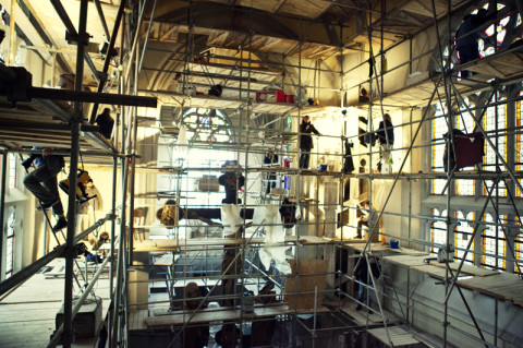 Rekonštrukcia vnútorných priestorov košického Dómu Sv. Alžbety pripomína mravenisko. Foto: Tomáš Čižmárik
